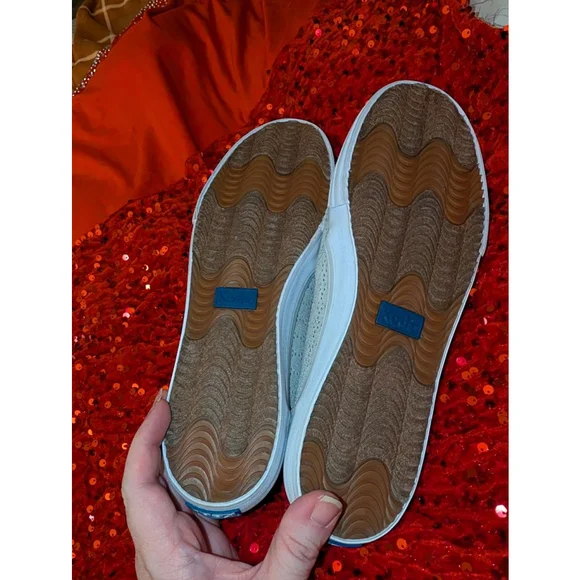 Keds Perforated Slip-On Sneakers Sz 11, Women's, Lt Green - Picture 5 of 6